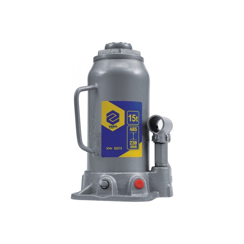 80070 VOREL Cric hidraulic, ridicare 15 tone, inaltime 230-465 mm