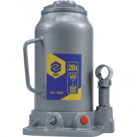 80080 VOREL Cric hidraulic, ridicare 20 tone, inaltime 242-452 mm