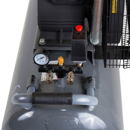 4530106200 STAGER HMV0.6/200 Compresor aer 200L, 8bar, 600L/min, trifazat, angrenare curea