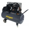 4530106200 STAGER HMV0.6/200 Compresor aer 200L, 8bar, 600L/min, trifazat, angrenare curea