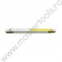 15004 VOREL Metru tamplarie lemn, lungime 1 m, alb galben PERFECT B-Z