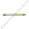 15004 VOREL Metru tamplarie lemn, lungime 1 m, alb galben PERFECT B-Z