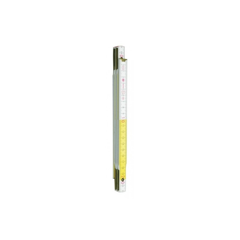 15004 VOREL Metru tamplarie lemn, lungime 1 m, alb galben PERFECT B-Z