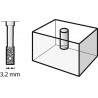 26150662JB DREMEL Burghiu pentru sticla, diametru prelucrare 3.2 mm