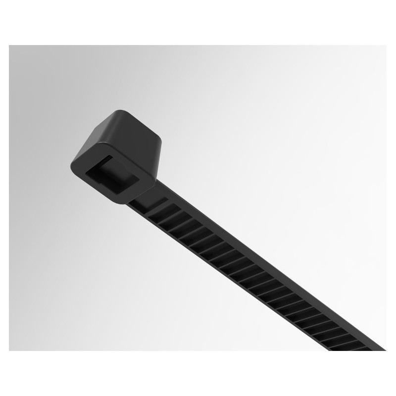 73892 VOREL Set 100 coliere negre, de plastic, dimensiune 100 x 2.5 mm