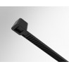 73895 VOREL Set 100 coliere negre, de plastic, dimensiune 300 x 3.6 mm