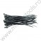 73895 VOREL Set 100 coliere negre, de plastic, dimensiune 300 x 3.6 mm