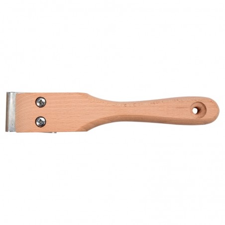 06840 VOREL Rascheta dubla cu maner de lemn, dimensiune 40 mm