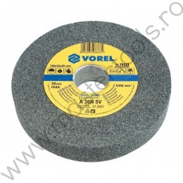 08869 VOREL Disc abraziv polizor banc,150x31.75x25 mm,granulatie fina