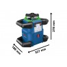 06159940PS BOSCH Nivela laser rotativa GRL 650 CHVG + BT 300 HD