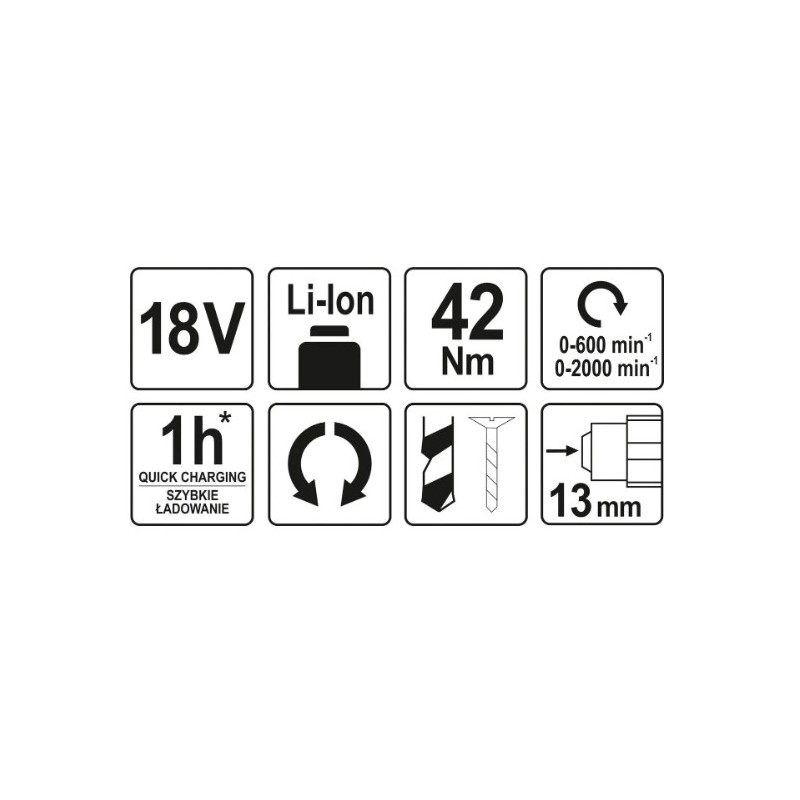 YT-82795 YATO Autofiletanta, compatibila acumulator Li-Ion 18 V, 42 Nm