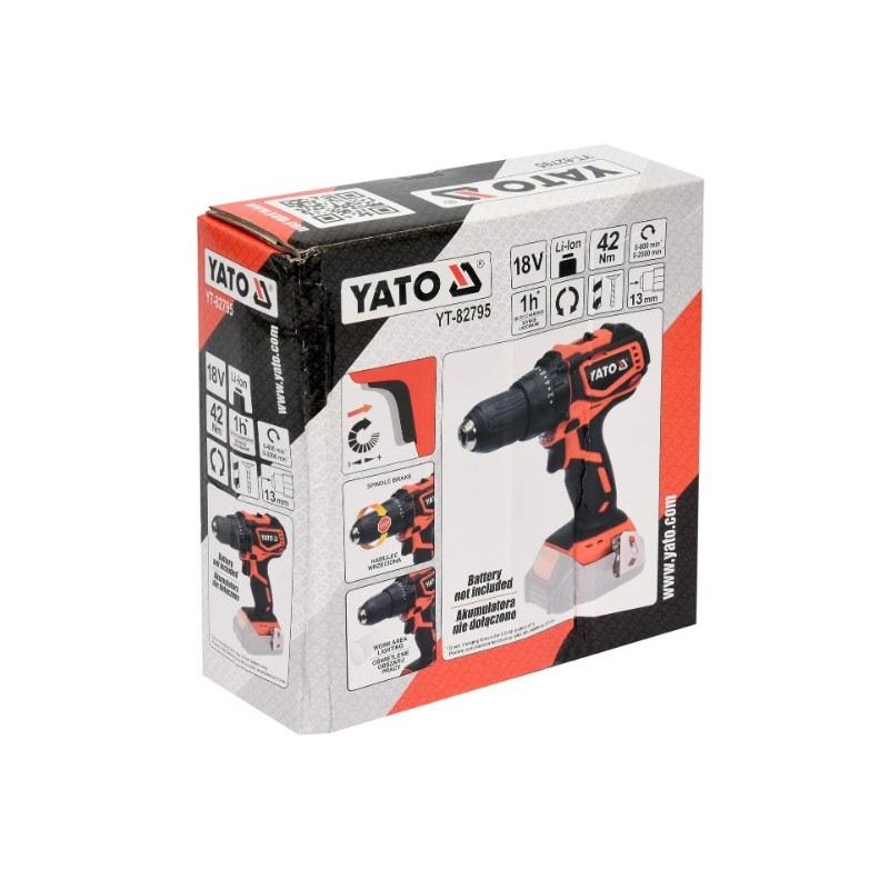 YT-82795 YATO Autofiletanta, compatibila acumulator Li-Ion 18 V, 42 Nm