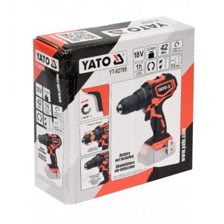 YT-82795 YATO Autofiletanta, compatibila acumulator Li-Ion 18 V, 42 Nm
