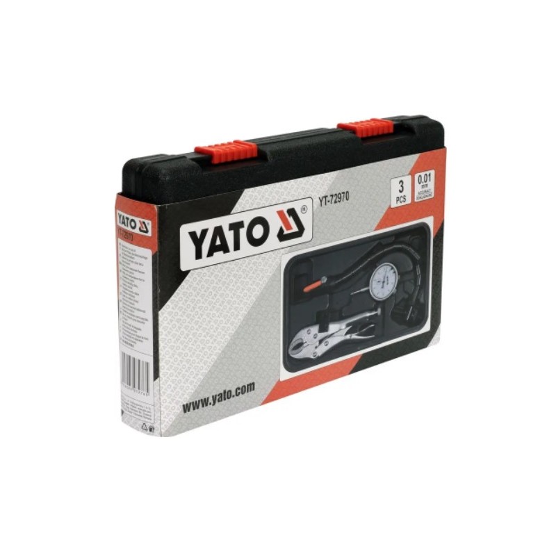 YT-72970 YATO Set pentru verificarea curbei discurilor, 3 piese