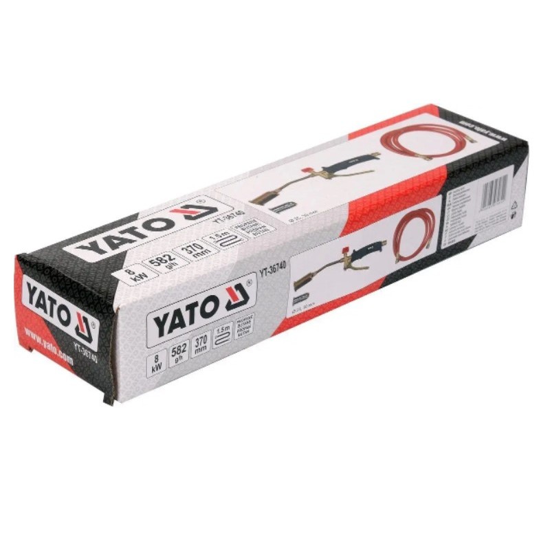 YT-36740 YATO Arzator 8 kW,pentru acoperisuri,cu 2 duze,lungime 370 mm
