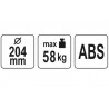 YT-37220 YATO Ventuza diametru 204 mm, capacitate incarcare 58 kg