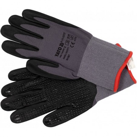 YT-74759 YATO Manusi de protectie gri, de nylon, marimea 10 YT-74759 YATO Manusi de protectie gri, de nylon, marimea 10