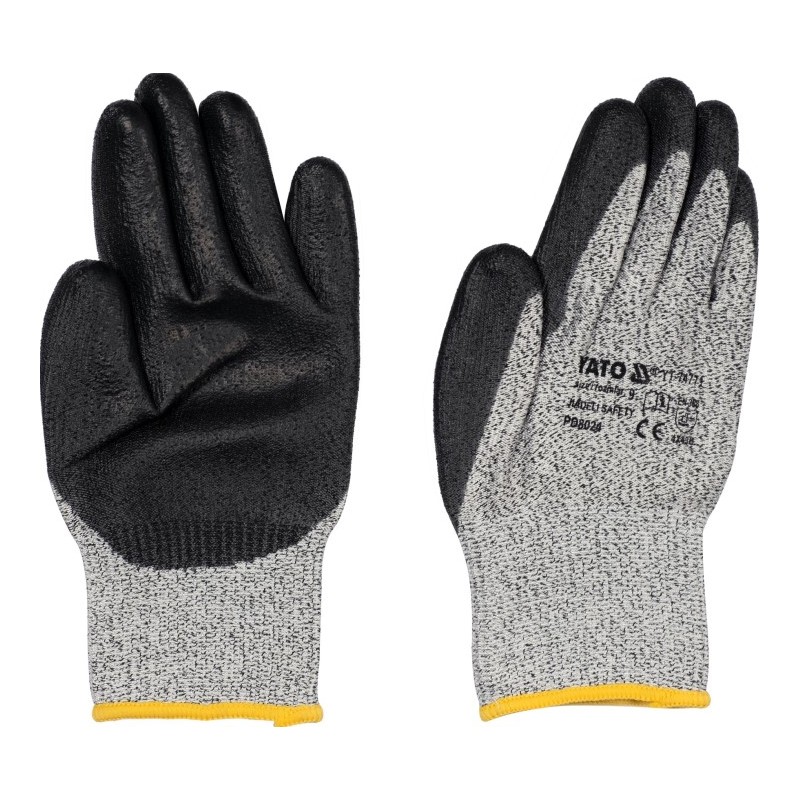YT-74771 YATO Manusi de protectie negre, marimea 9