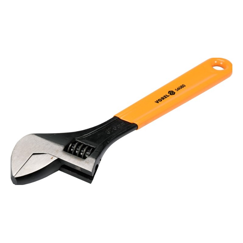 54080 VOREL Cheie reglabila maner cauciucat, deschidere 40 mm, 375 mm