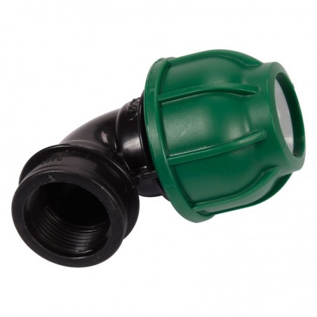 88857 FLO Conector pentru tevi PP, 90 grade GW, 25 x 3/4", 10 BAR