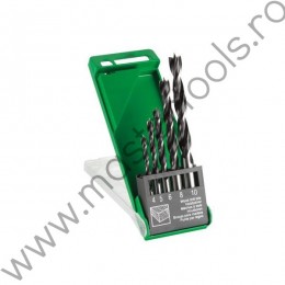 781981 HIKOKI Set 5 burghie pentru lemn 4, 5, 6, 8, 10 mm