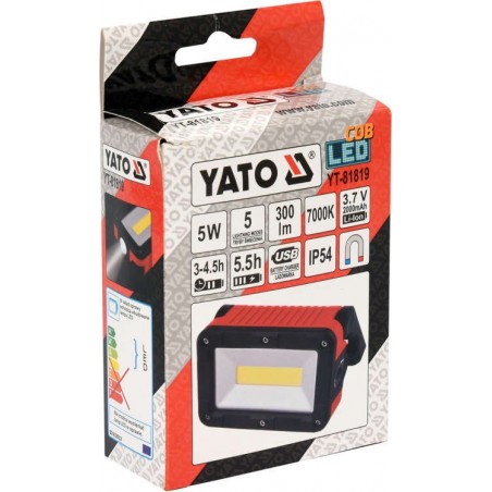 YT-81819 YATO Proiector portabil COB LED 5W, 300LM