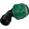 88870 FLO Conector pentru tevi PP,90 grade,dimensiune 25mm x 1",10 BAR