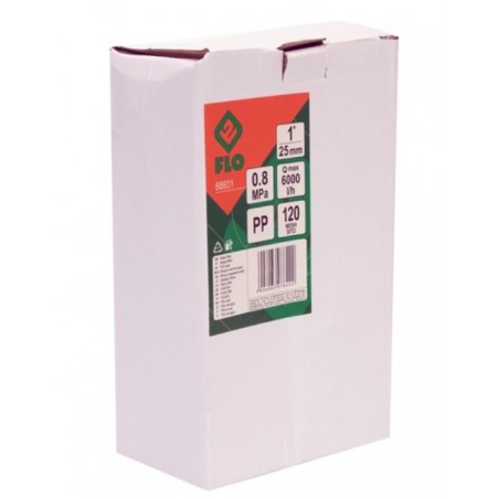 88931 FLO Filtru apa sistem irigare, racord 1", 8 BAR, maxim 6 m3/h