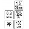 88932 FLO Filtru apa sistem irigare, racord 1.5", 8 BAR, maxim 12 m3/h