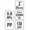 88933 FLO Filtru apa sistem irigare, racord 2", 8 BAR, maxim 22 m3/h