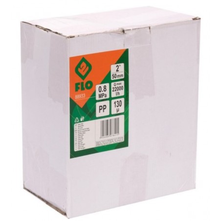 88933 FLO Filtru apa sistem irigare, racord 2", 8 BAR, maxim 22 m3/h