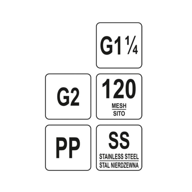88936 FLO Rezerva plasa pentru filtru de apa cu racord de 1.5" si 2"