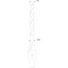 YT-33023 YATO Burghiu lemn,reglaj adancime7-10mm,prindere cilindru 8mm