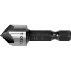 YT-44724 YATO Freza pentru metal HEX 1/4,diametru 12.4mm, lungime 40mm
