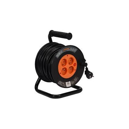 82692 STHOR Prelungitor electric pe tambur 4 prize, lungime 25 m