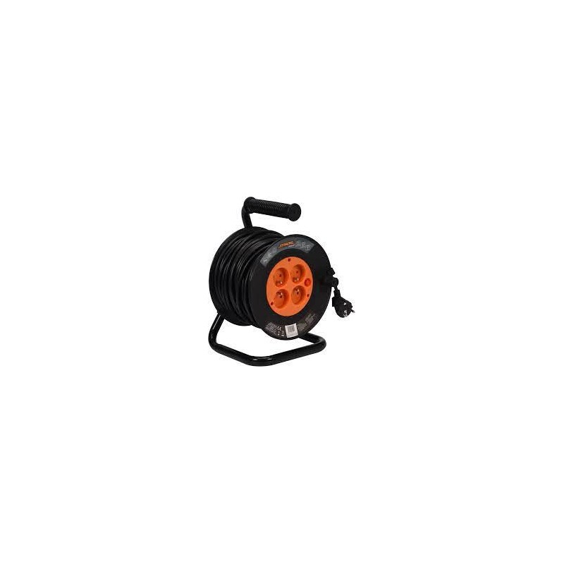 82693 STHOR Prelungitor electric pe tambur 4 prize, lungime 40 m