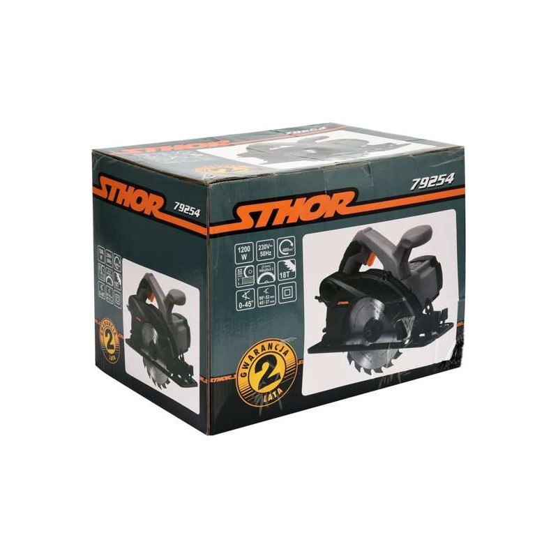 79254 STHOR Fierastrau circular putere 1200 W, disc 160 mm