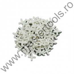 04640 VOREL Set 100 distantiere cruce pentru faianta, marime 4 mm