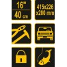 78800 VOREL Cutie pentru scule, marime 40 cm