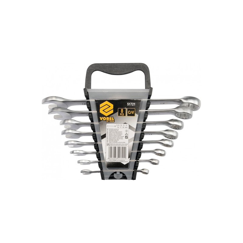 VOREL Set 8 chei combinate, dimensiuni 6-19 mm