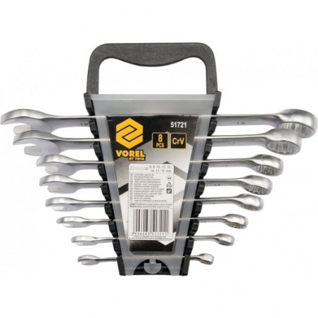VOREL Set 8 chei combinate, dimensiuni 6-19 mm