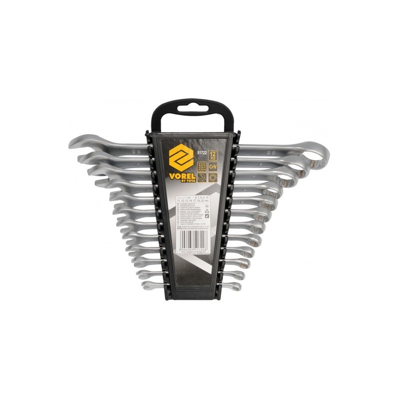 51722 VOREL Set 12 chei combinate, dimensiuni 6-22 mm