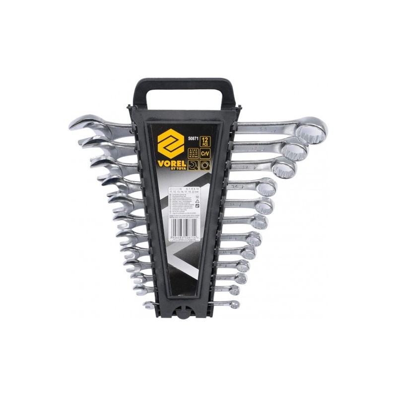 50871 VOREL Set 12 chei combinate, dimensiuni 6-22 mm