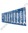 51580 VOREL Set 8 chei combinate, dimensiuni 6-19 mm