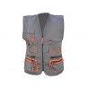 130165 TOPSTRONG Vesta de lucru gri portocaliu, marimea XXXL