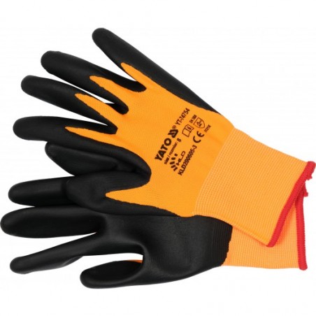 YT-74754 YATO Manusi de protectie din nylon cu nitril, marime 8