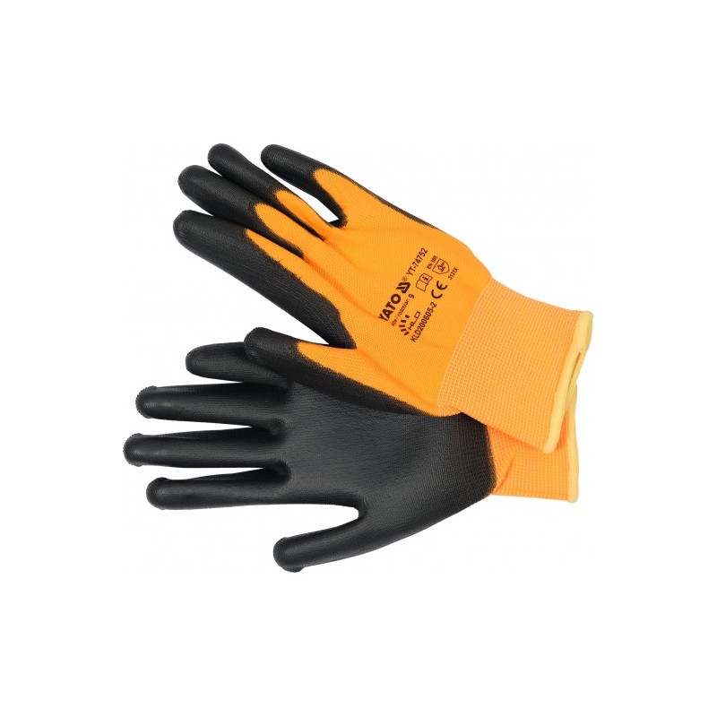 YT-74752 YATO Manusi protectie, din poliester cu poliuretan, marime 9