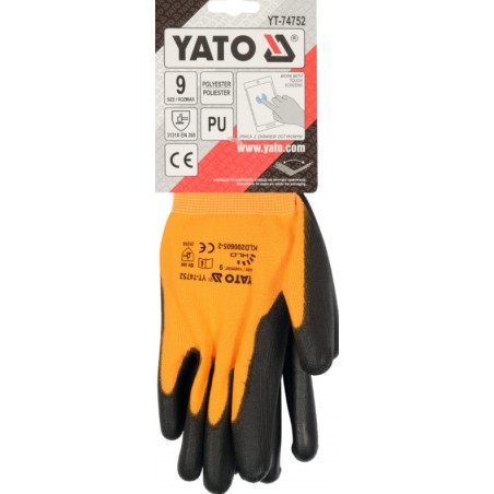 YT-74752 YATO Manusi protectie, din poliester cu poliuretan, marime 9