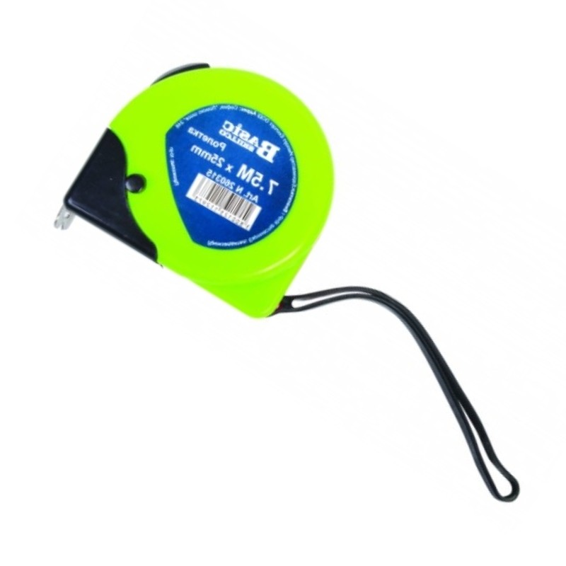 260312 BASIC Ruleta carcasa ABS, dublu-stop, latime 16 mm, lungime 3 m