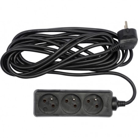 72615 VOREL Prelungitor cu 3 prize, lungime 1.5 m, cu impamantare